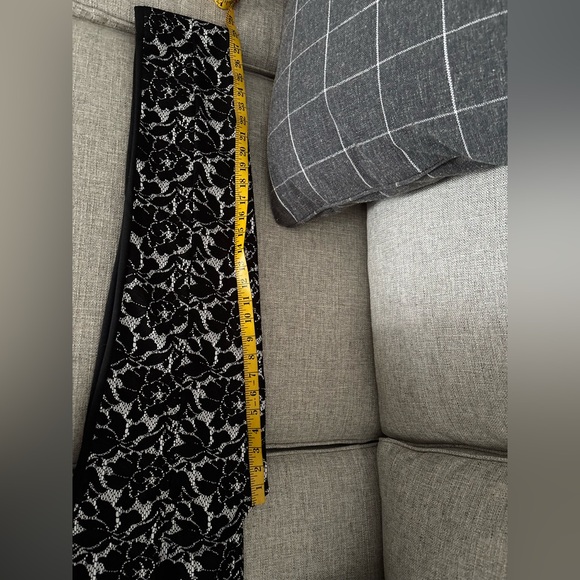 Black white lace design dress pants - Picture 7 of 12